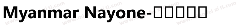 Myanmar Nayone字体转换